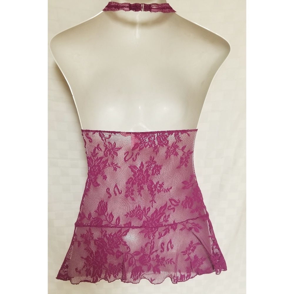 Victoria's Secret Lace Halter Babydoll. - Picture 3 of 7